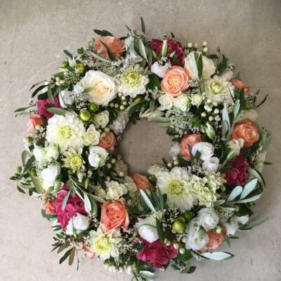 couronne fleurie